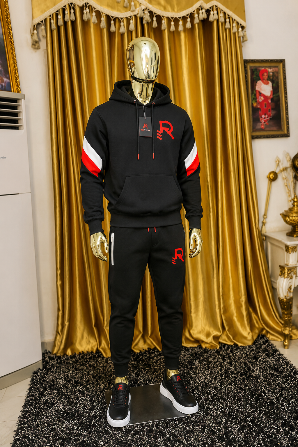 Red Fashion luxe Gen Z collection look